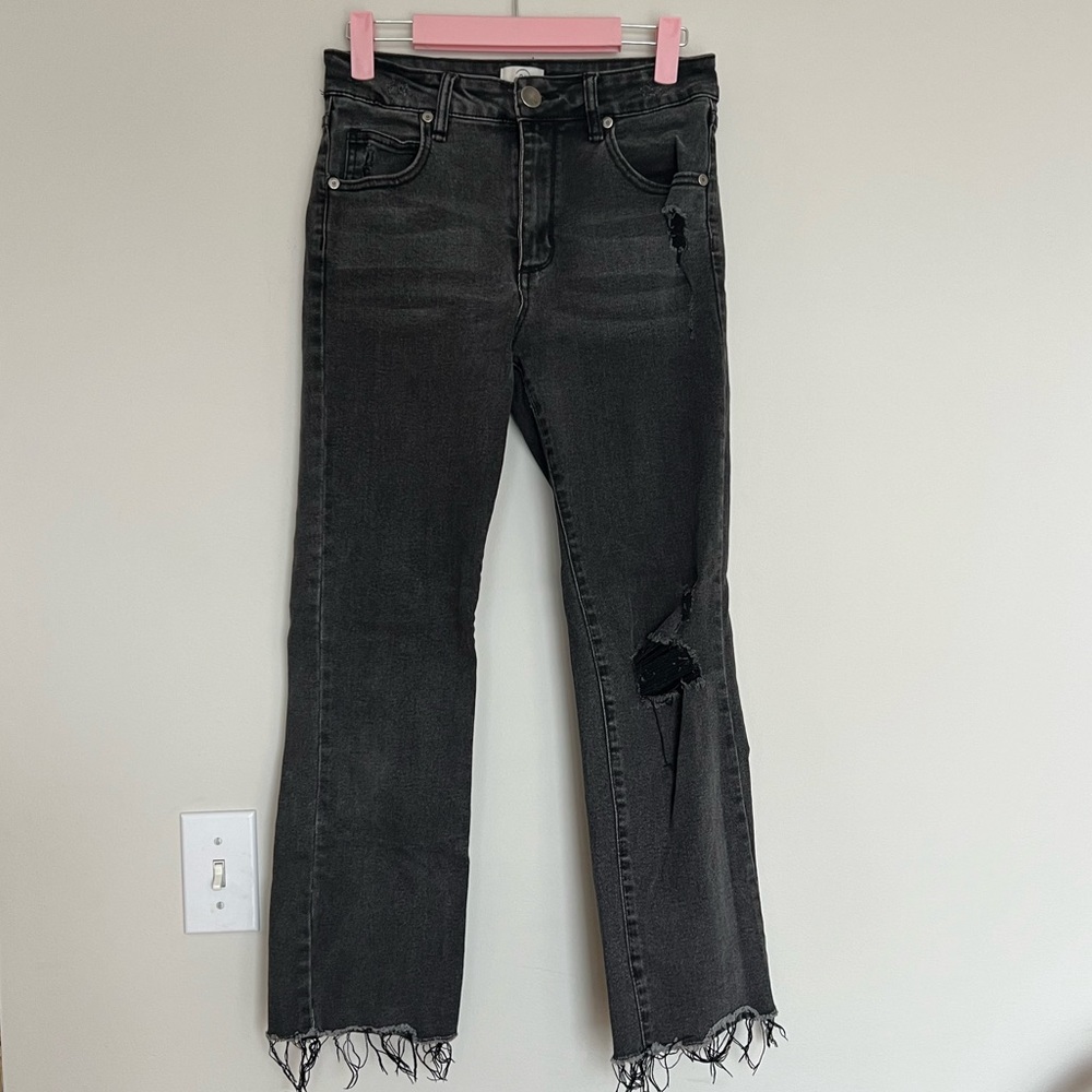 Mid slim straight jeans